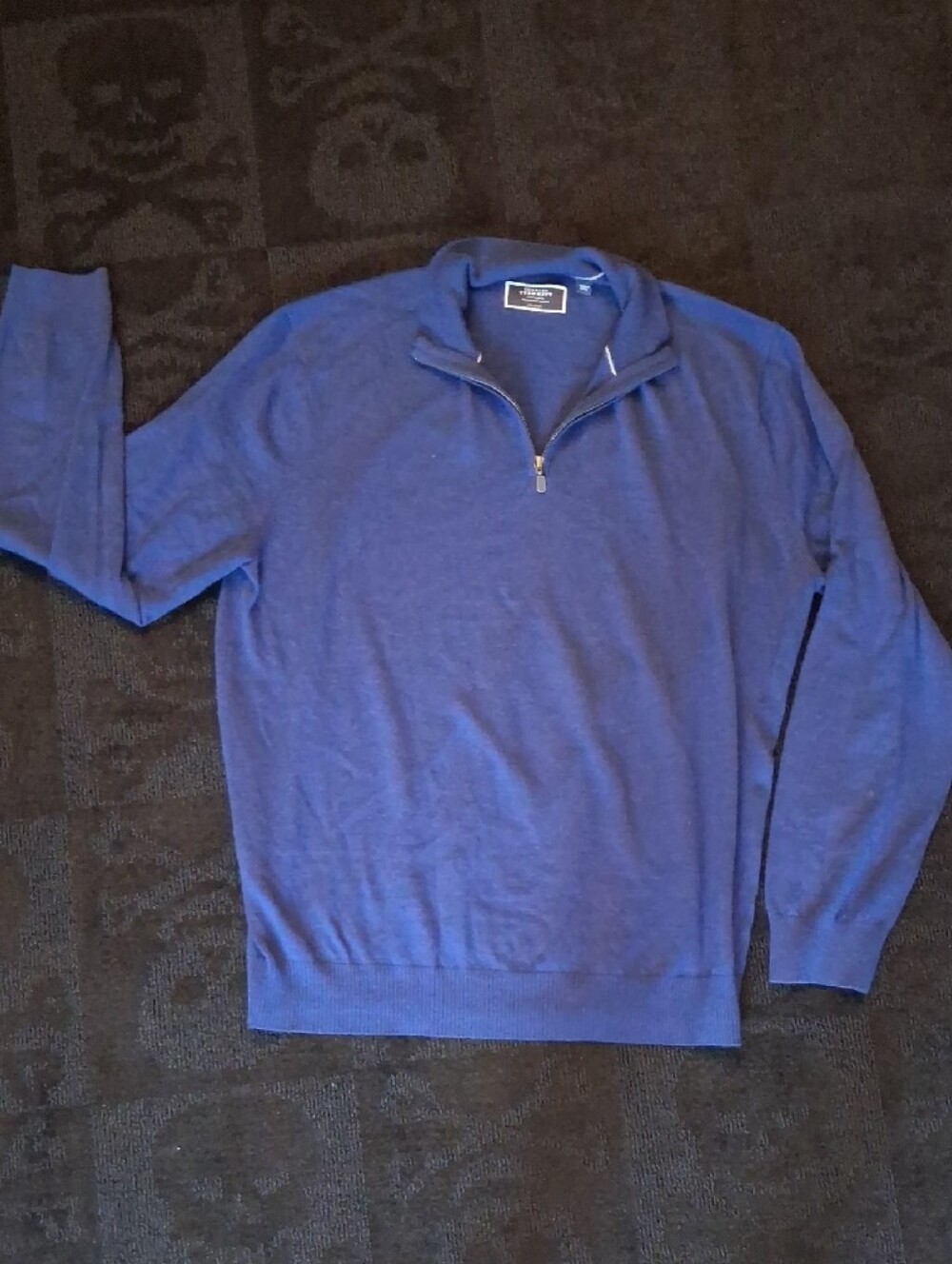 Charles Tyrwhitt Royal Blue Half-Zip Sweater